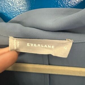 Light blue dress with attached belt